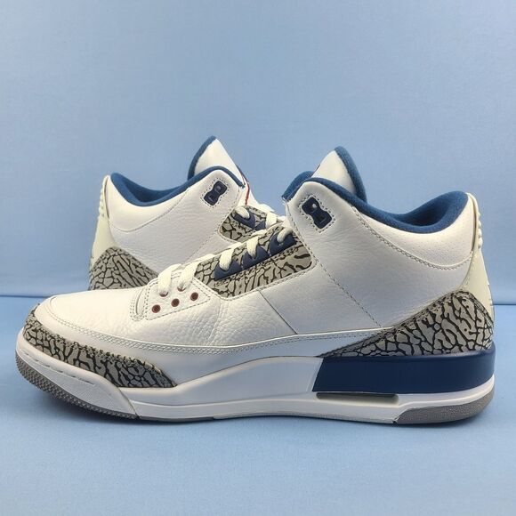Air Jordan 3 Retro 2011 Mens Size 13 "True Blue" Basketball Sneakers 136064-104 - Picture 7 of 16